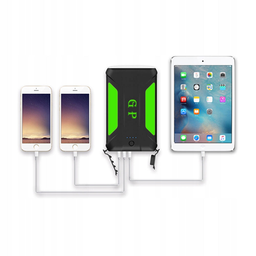 POWERBANK 38000Mah 3 X USB PHONE CHARGER 12V CIGARETTE TABLET Batteries included yes