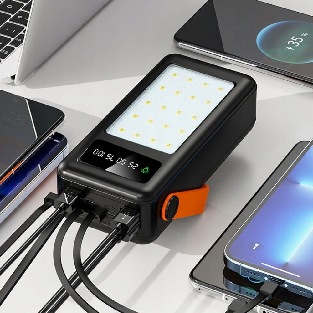 POWERBANK 50000MAH PD 66W LAPTOP CHARGING 6 DEVICES POWER BANK WITH Flashlight Packaging status original