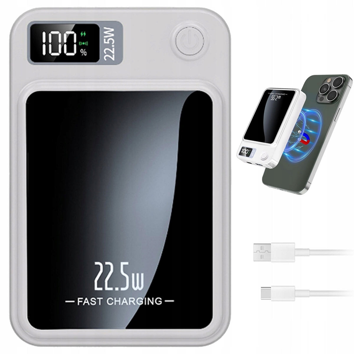 POWERBANK MAGSAFE INDUCTION FOR IPHONE 11 12 13 14 15 SMALL MINI 10000MAH