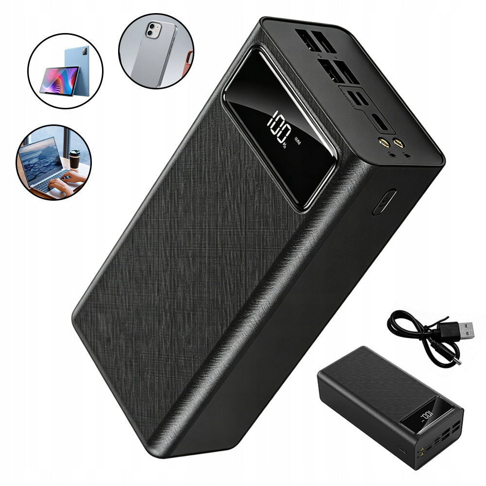 POWERBANK POWER BANK 50000MAH 4XUSB USB-C POWERFUL TURBO CHARGING WITH FLASHLIGHT