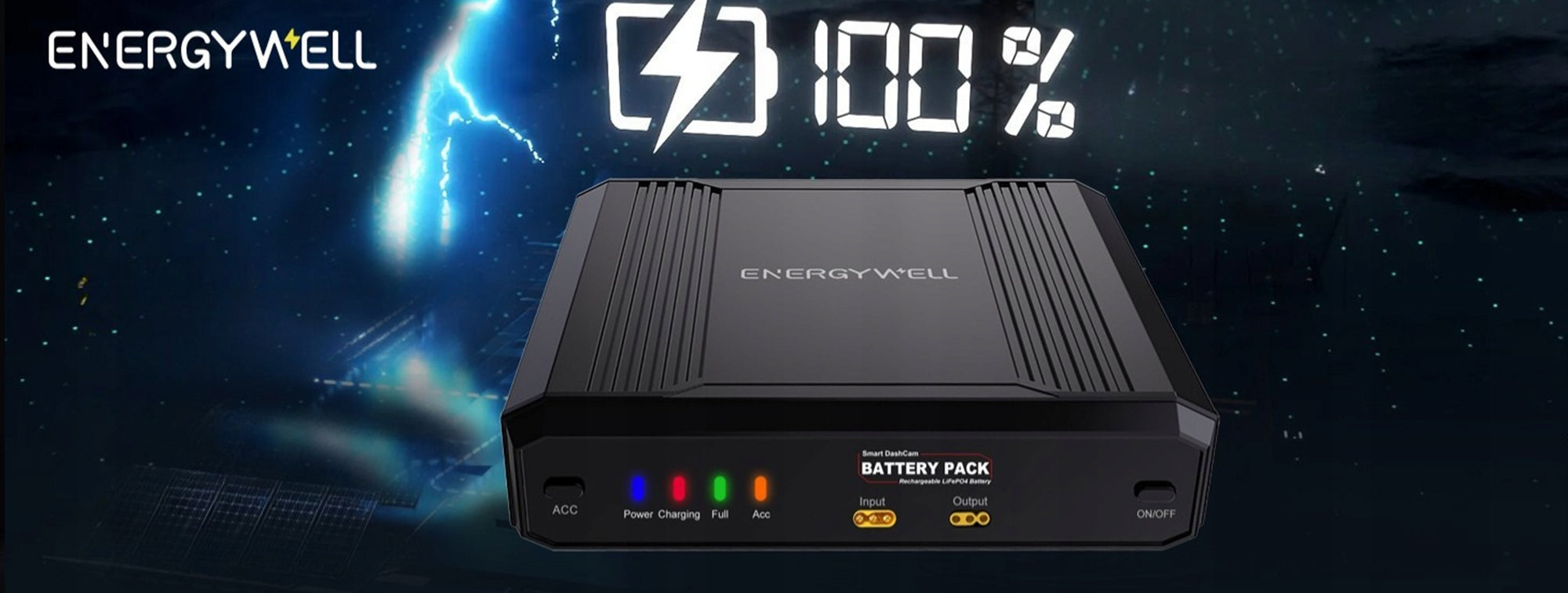 POWERBANK RECHARGEABLE CAR CAMERA BATTERY ENERGYWELL P6C 102,4Wh Packaging status original