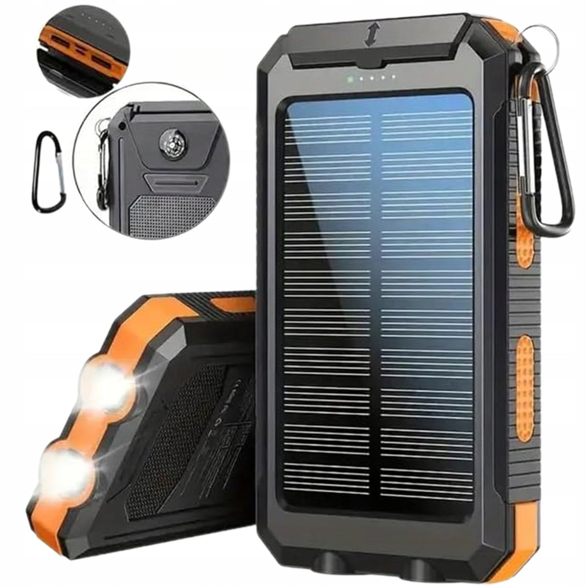 POWERBANK SOLAR CHARGER 26800mAh 2xUSB Flashlight 2xLED