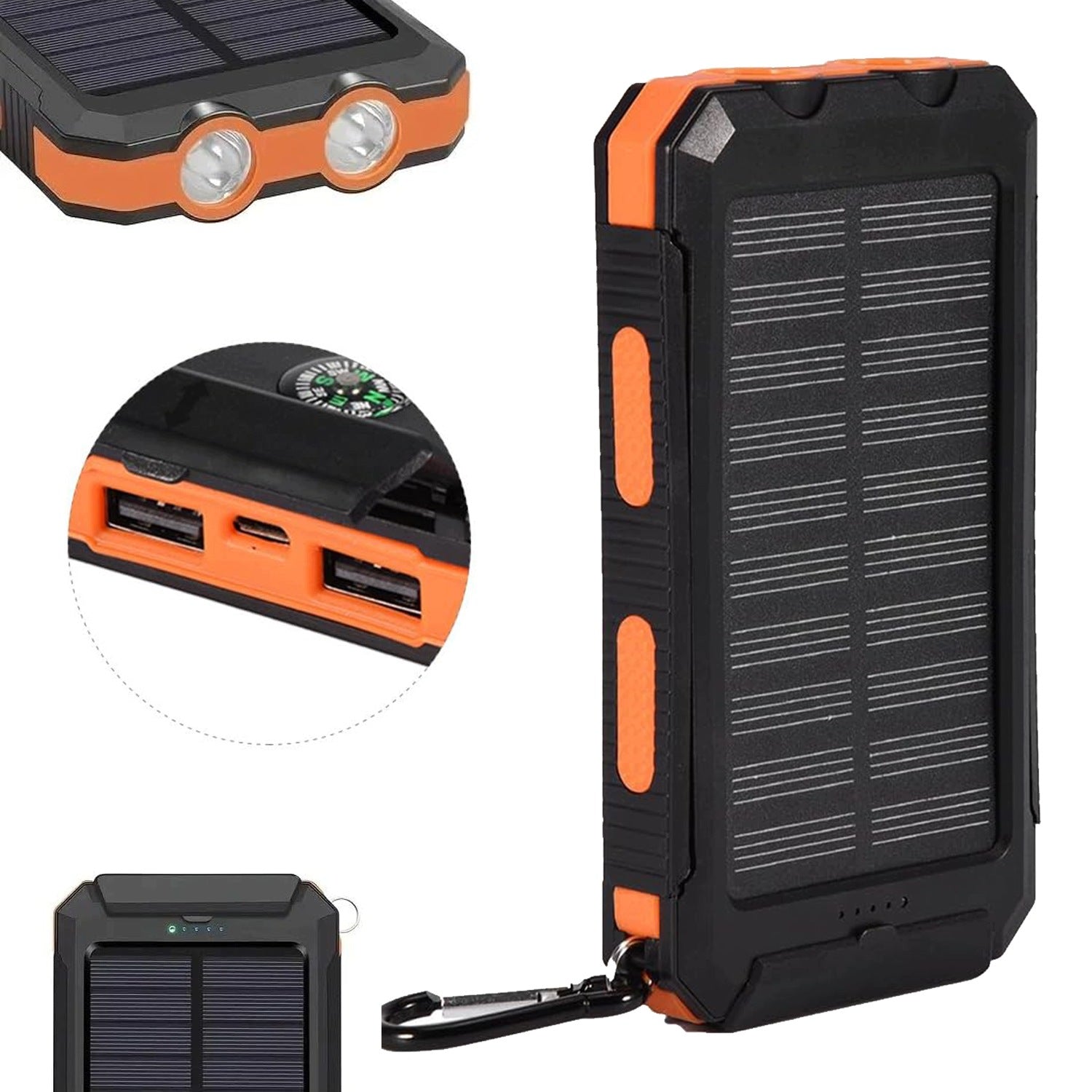 POWERBANK SOLAR WATERPROOF INDUCTION 26800mAh Fast Power Supply