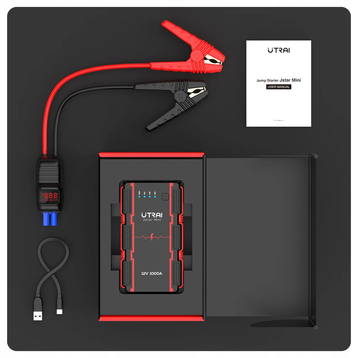 POWERBANK WITH START-UP FUNCTION START-UP DEVICE FOR CAR 1000A 12V Brand Utrai