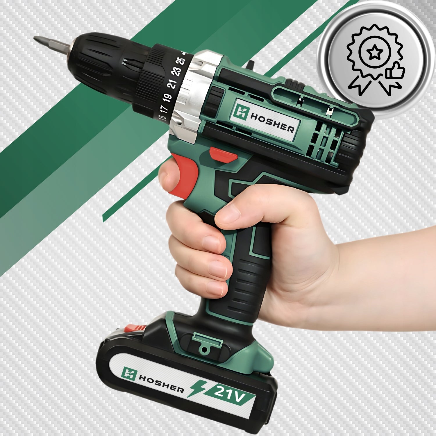 POWERFUL 2X AKU 21V CORDLESS IMPACT DRIVER DRILL CASE Manufacturer code WIERTARKO WKRĘTARKA AKUMULATOROWA UDAROWA
