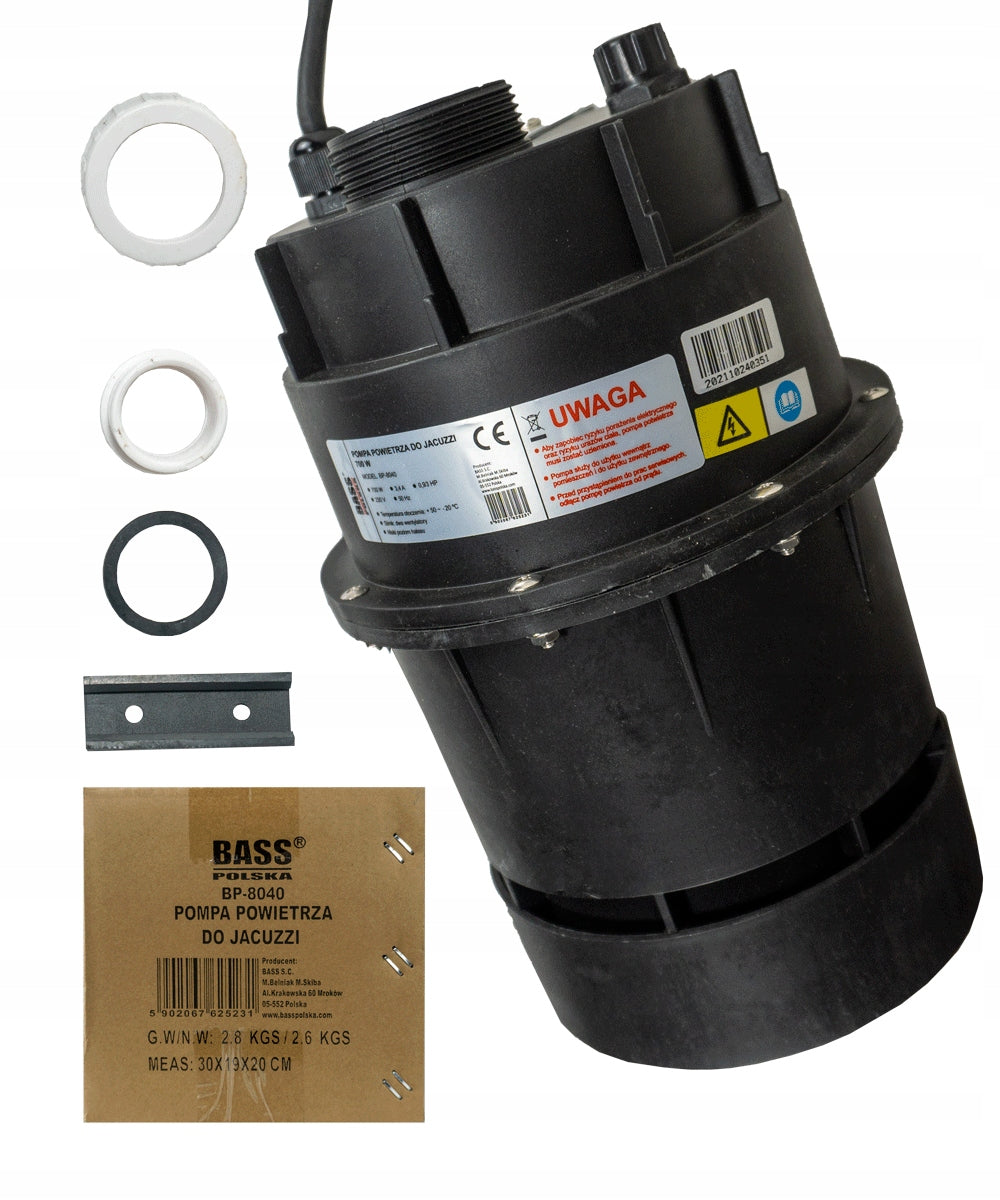 POWERFUL AIR PUMP FOR AEROMASSAGE 700W for garden tub jacuzzi