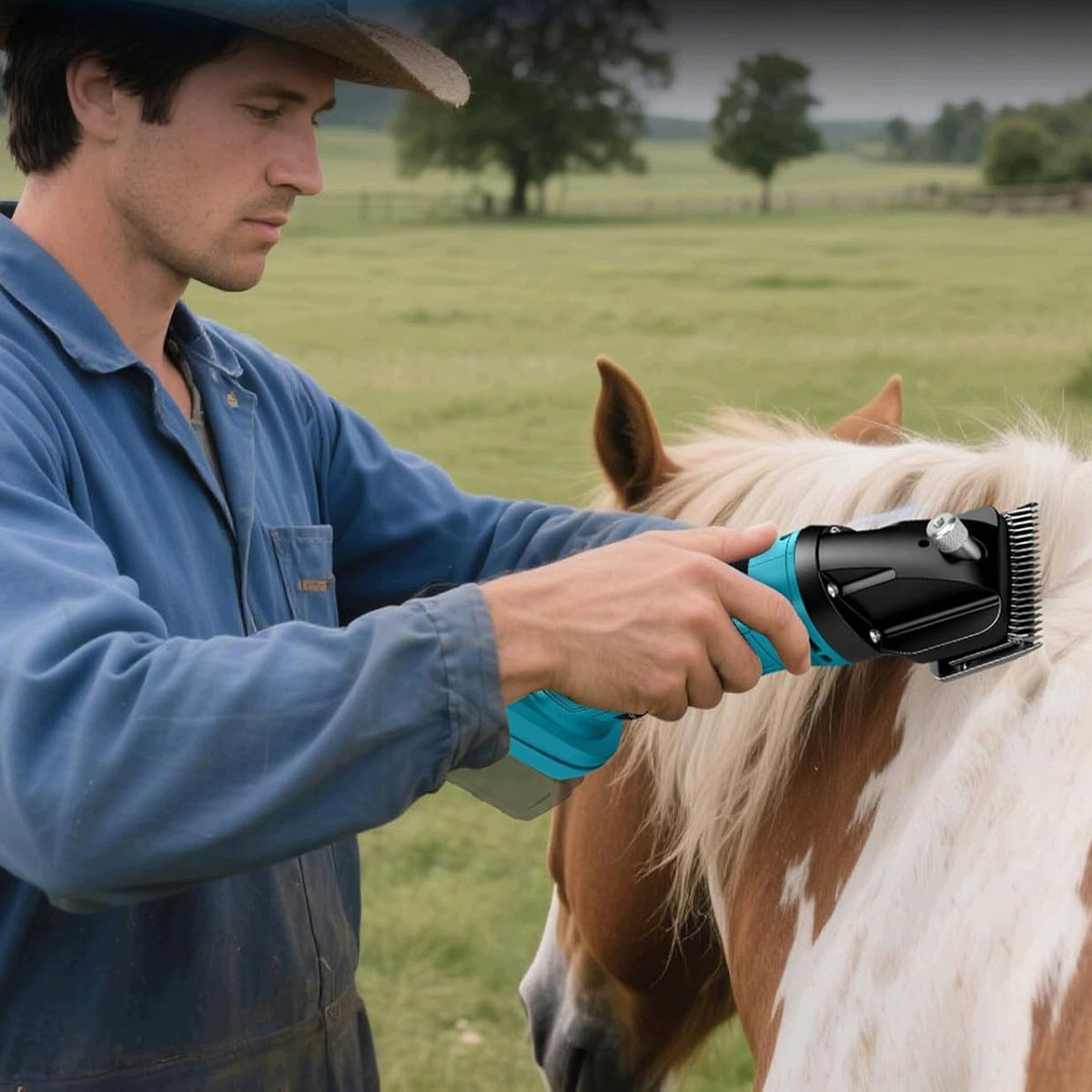 POWERFUL ANIMAL SHEEP CLIPPER 500W CORDLESS 2XAKU 21V Medical device no
