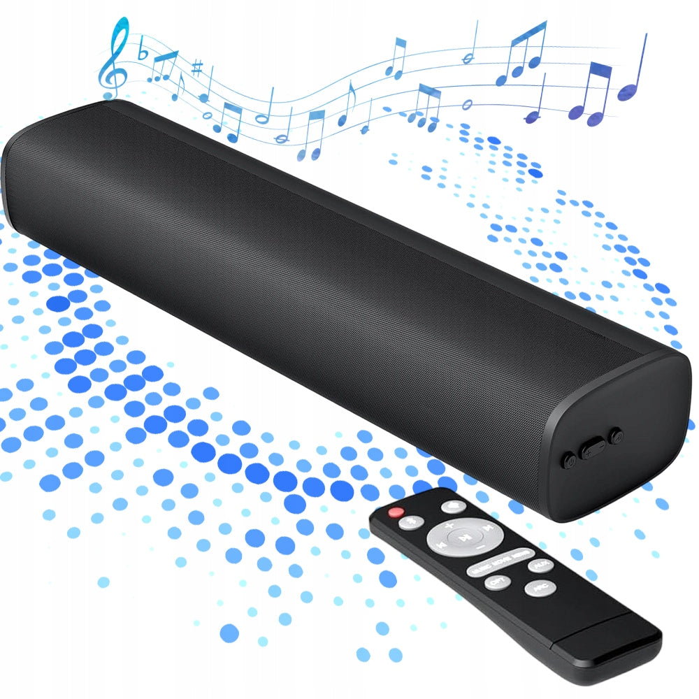 POWERFUL BLUETOOTH SOUNDBAR 5.3 SPEAKER ARC TV 50W AUX SET Black