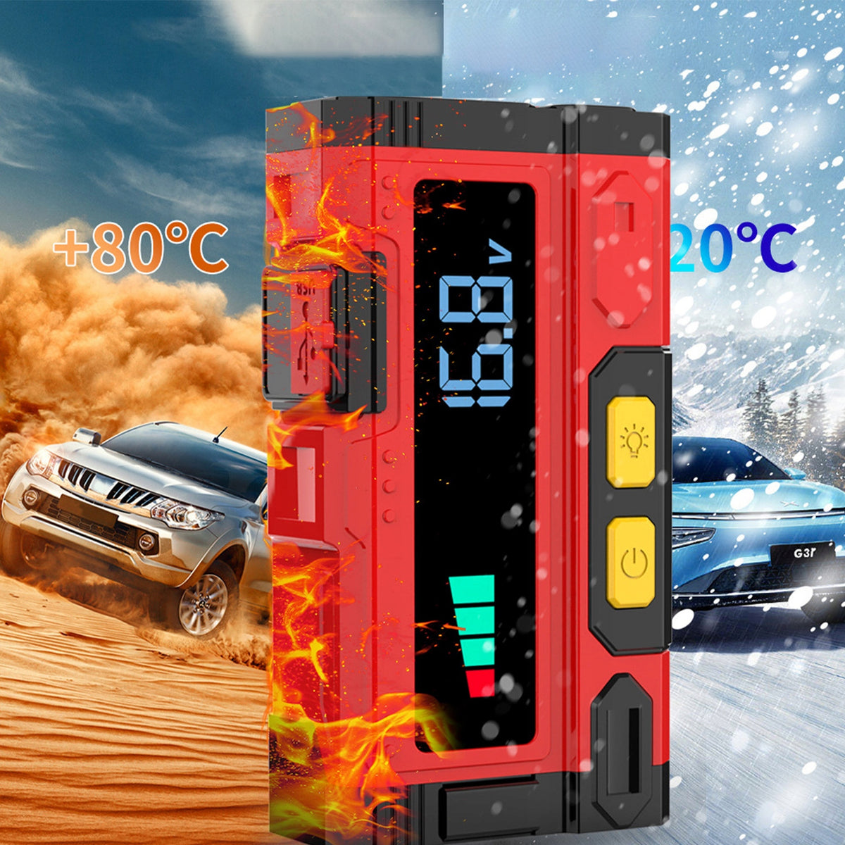 POWERFUL BOOSTER START JUMP STARTER DEVICE COMPRESSOR 1000A Brand no brand