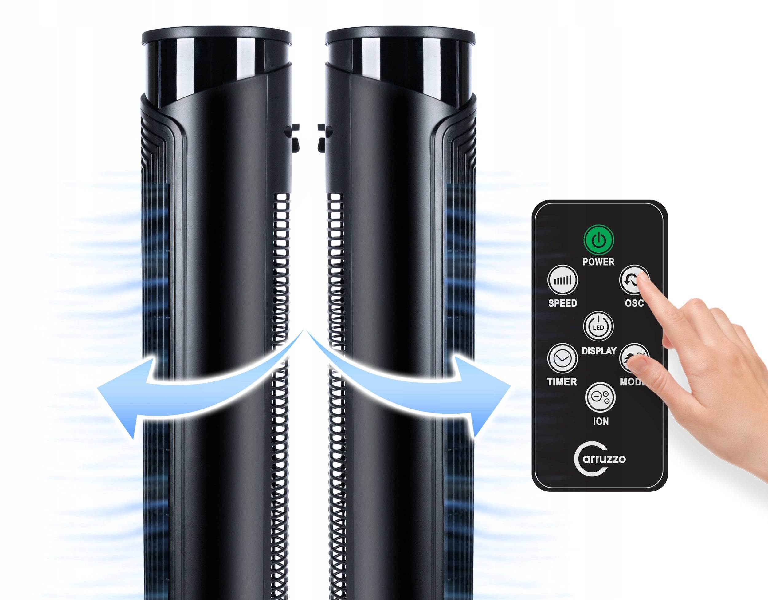 POWERFUL COLUMN FAN FLOOR XL STANDING FAN TIMER OIL REMOTE CONTROL Model WENTYLATOR KOLUMNOWY Wiatrak podłogowy