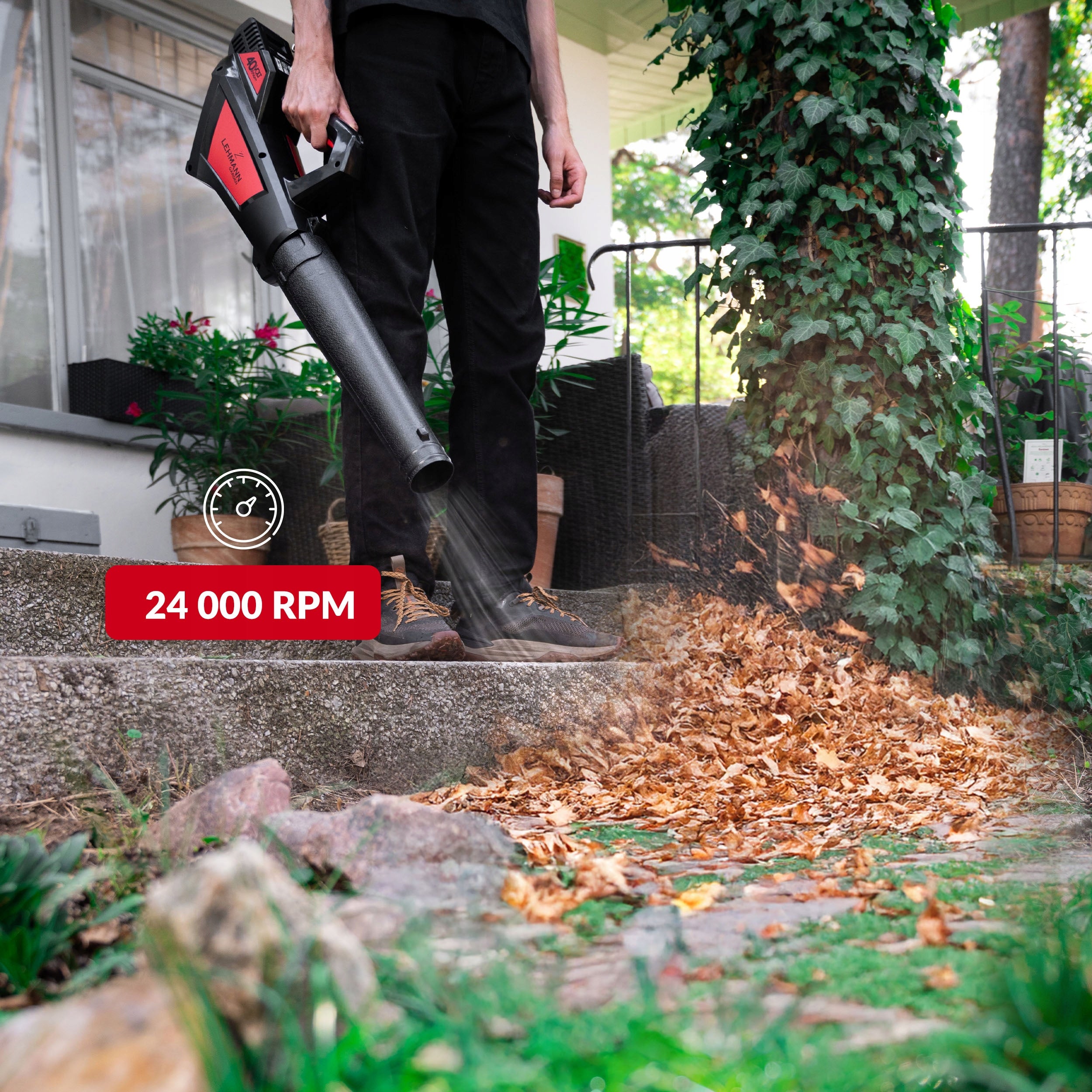 POWERFUL CORDLESS BLOWER FOR GARDEN LEAVES LEHMANN 4020 NEW 40V BODY Manufacturer code DMUCHAWA DO LIŚCI AKUMULATOROWA LEHMANN BODY