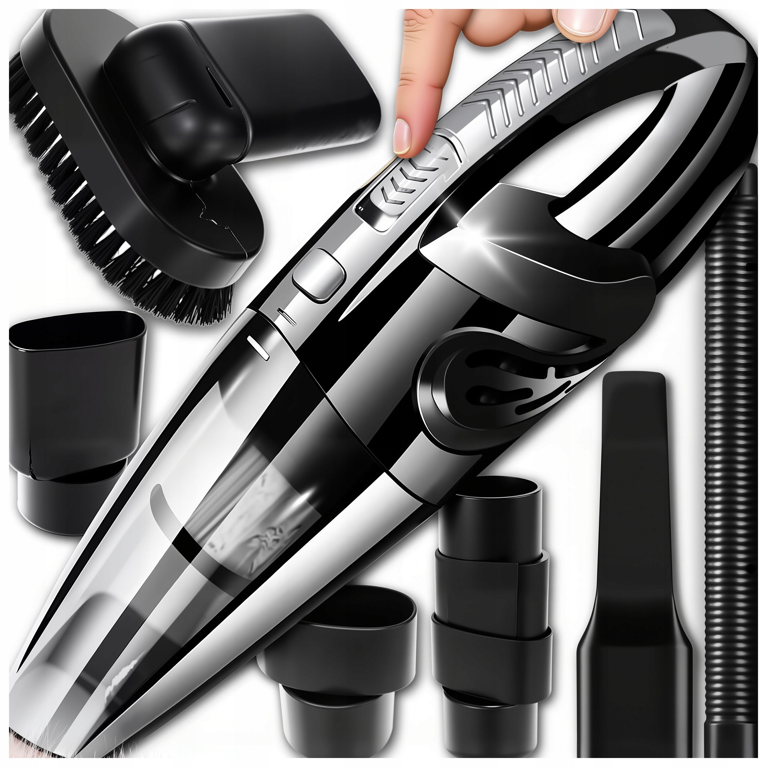 POWERFUL CORDLESS CAR HANDHELD VACUUM CLEANER + TIPS