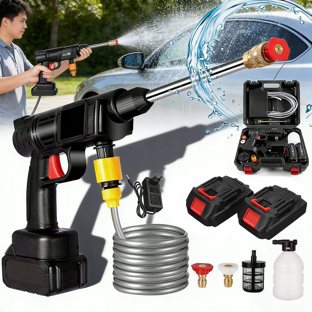POWERFUL CORDLESS PRESSURE WASHER 200BAR 88VF + 2X AKU