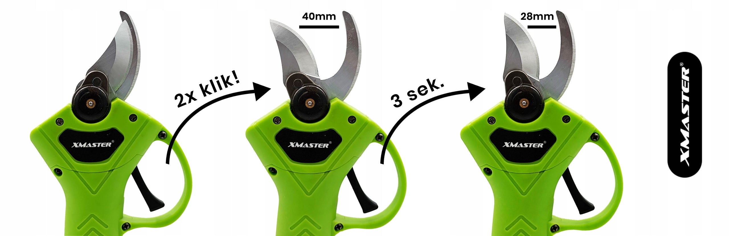 POWERFUL CORDLESS PRUNER GARDEN BRANCH SHEARS SET OF 2x AKU Power supply battery operated