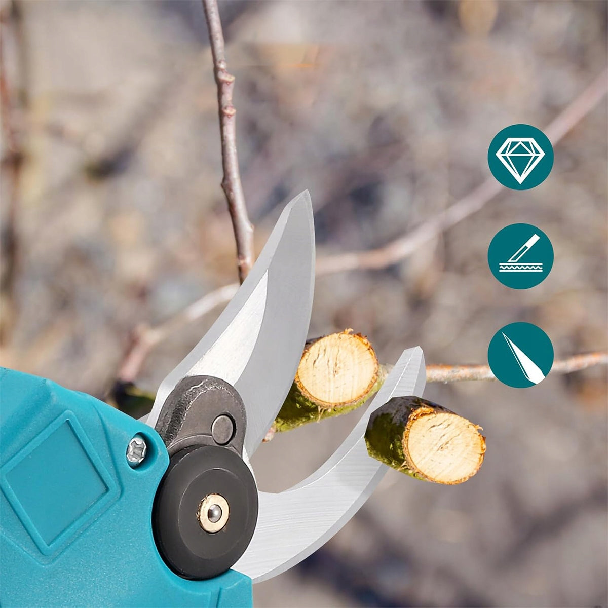 POWERFUL CORDLESS PRUNING SHEAR FOR GARDEN ELECTRIC BRANCHES + 2X BATTERY Manufacturer code 4059814441888