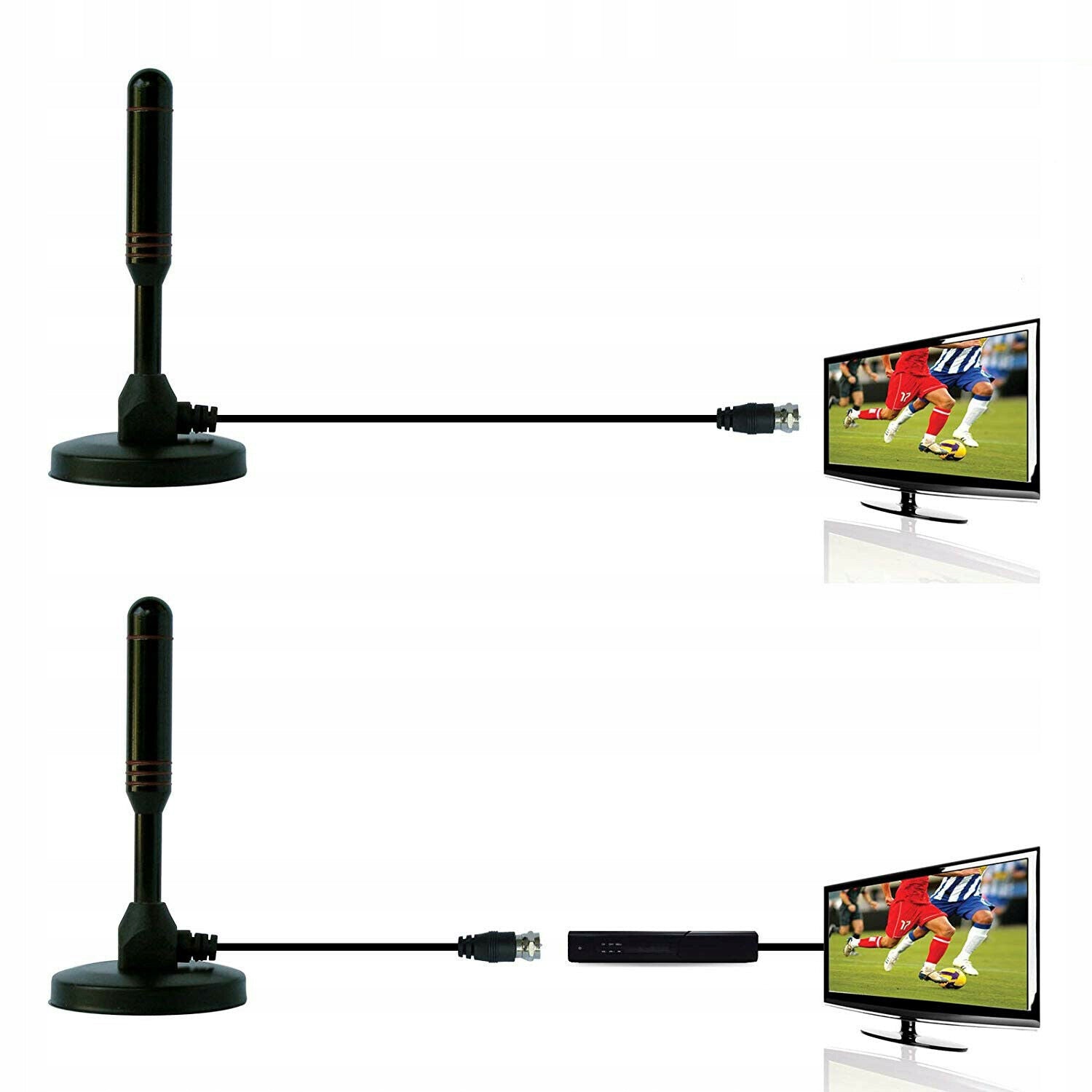POWERFUL DVB-T2 TERRESTRIAL ANTENNA ROOM HD TV 4K LTE MAGNET AMPLIFIER New Brand no brand