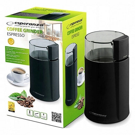 POWERFUL ELECTRIC COFFEE GRINDER BLACK