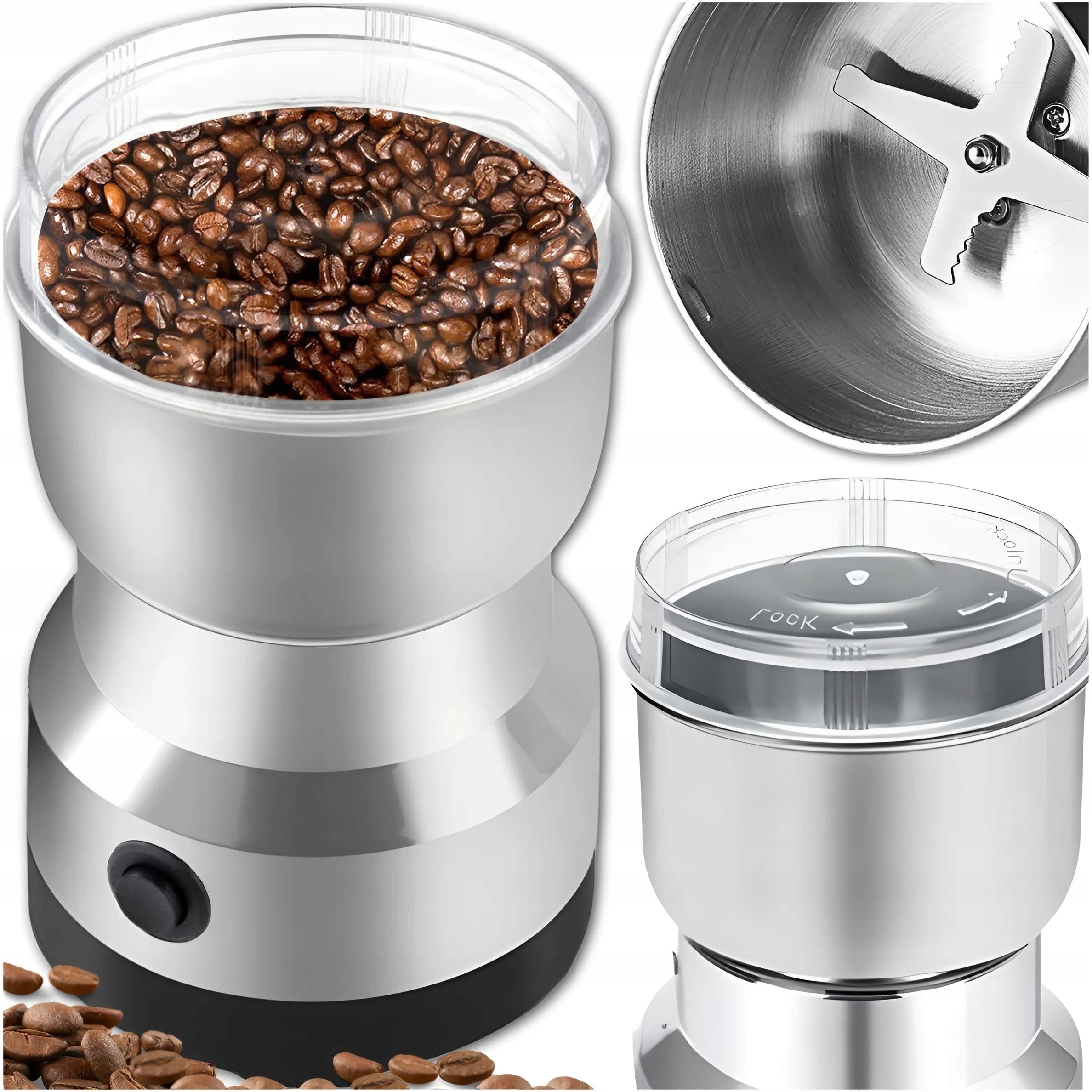 POWERFUL ELECTRIC GRINDER FOR GRINDING COFFEE NUTS SPICES GRINDER