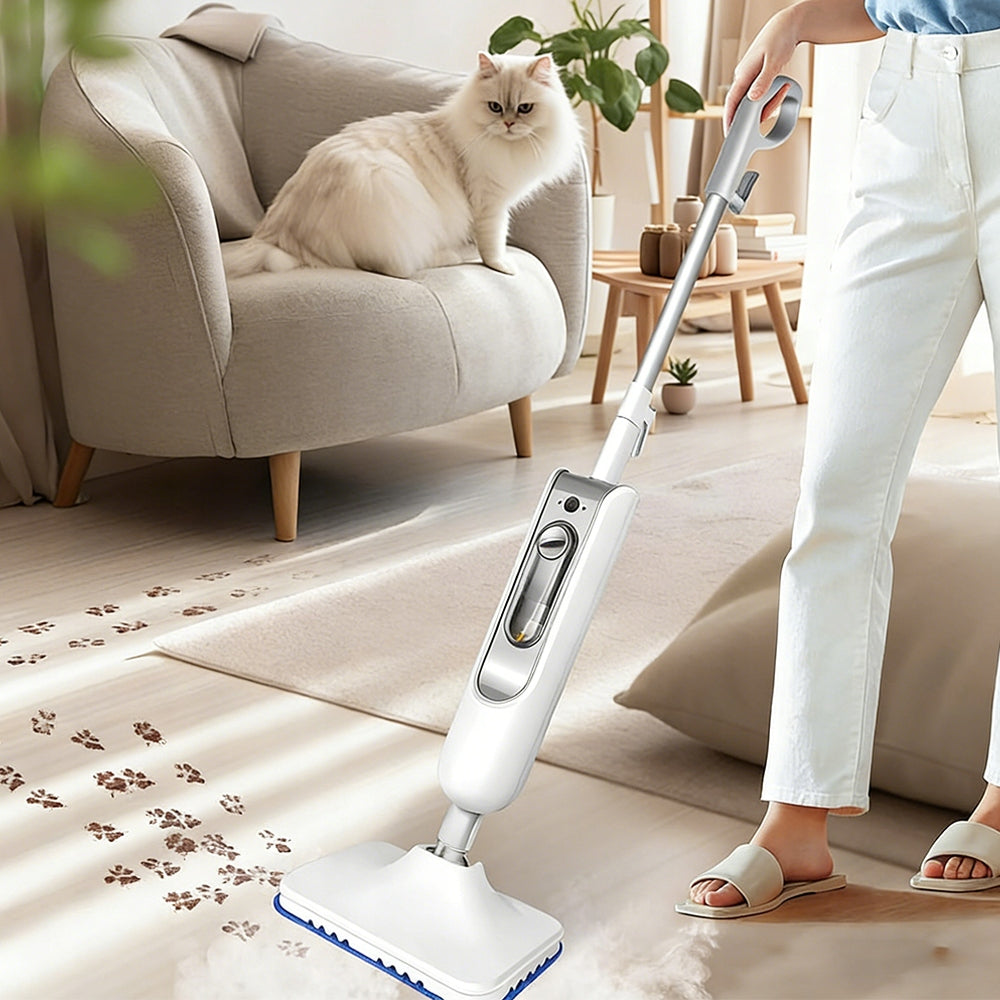 POWERFUL ELECTRIC STEAM MOP VACUUM CLEANER FOLDING 1500 IN 400ML SET Power 1500 W