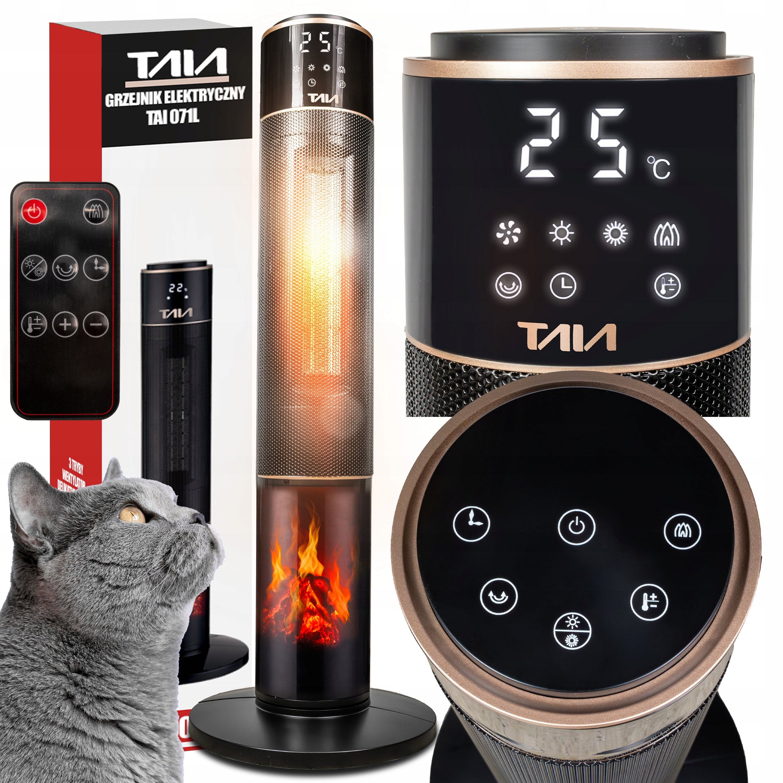 POWERFUL FAN HEATER TAIA 2000W CERAMIC ECONOMICAL