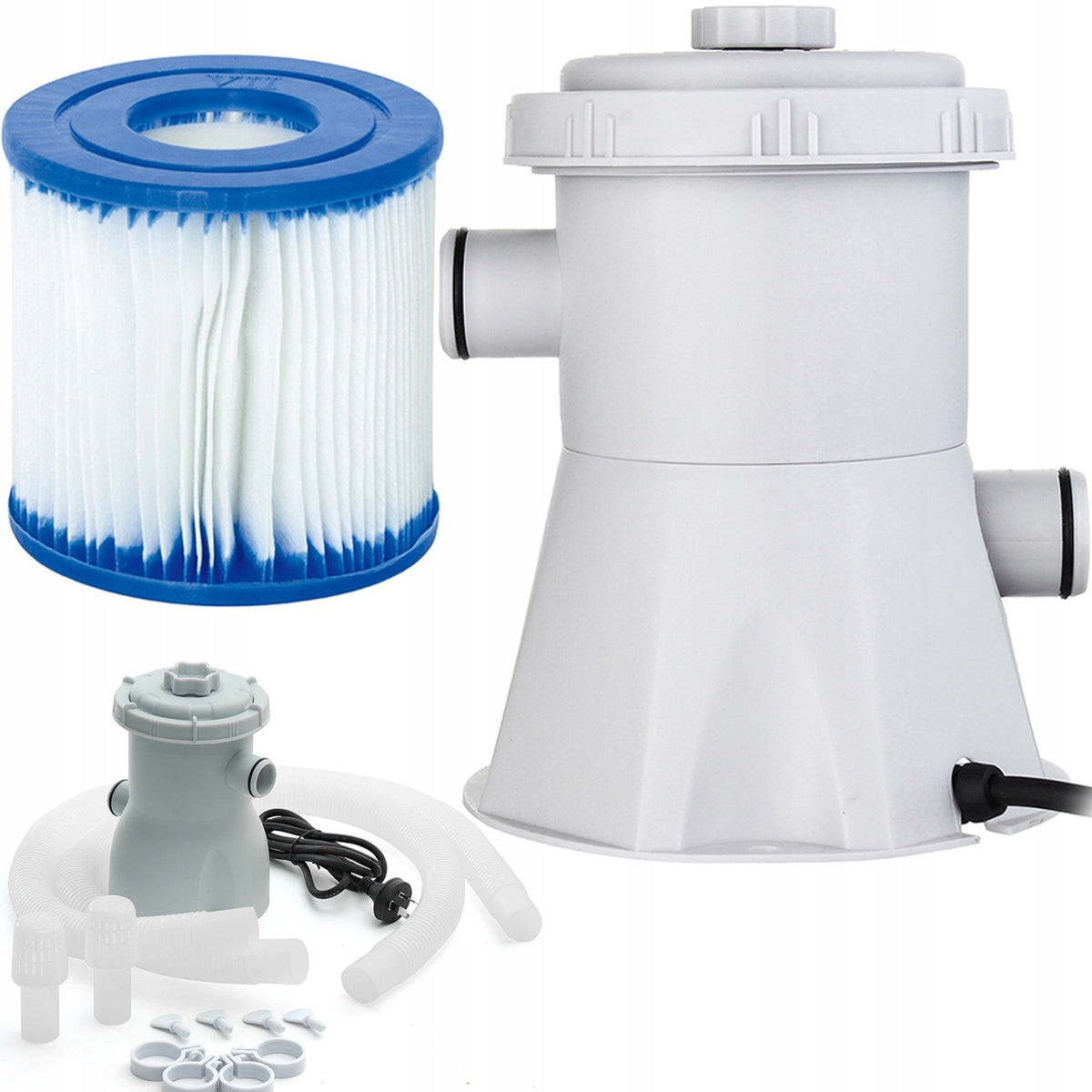 POWERFUL FILTER PUMP FOR GARDEN POOL 3800l/h + POOL FILTER TYPE III Packaging status original