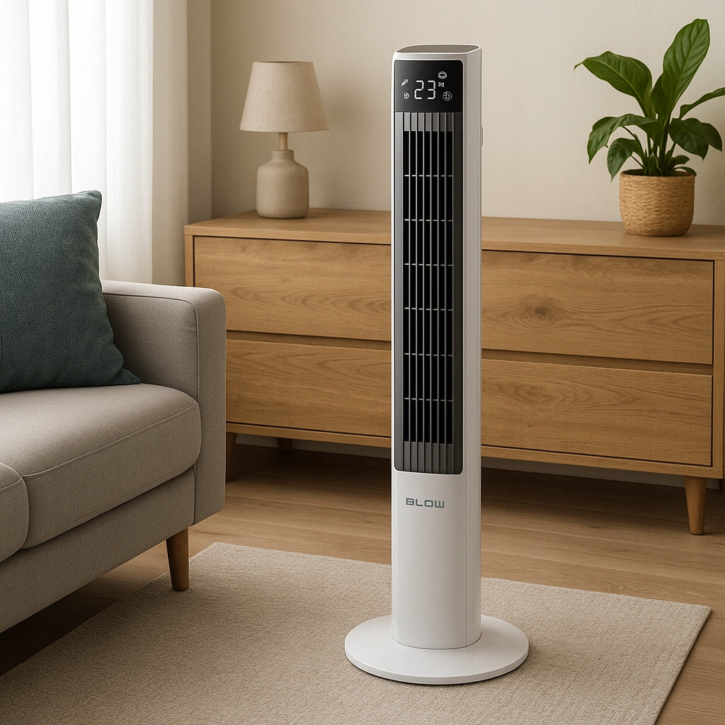 POWERFUL FLOOR STANDING COLUMN FAN QUIET XXL IONIZATION Brand Blow