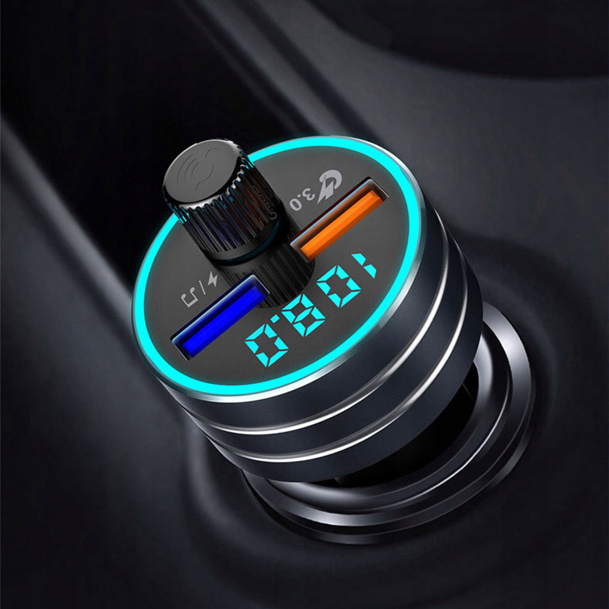 POWERFUL FM Car Bluetooth Transmitter MP3 QC 3.0 FAST Charger 24W Manufacturer code SAMOCHODOWA ADAPTER DO SAMOCHODU 3.0