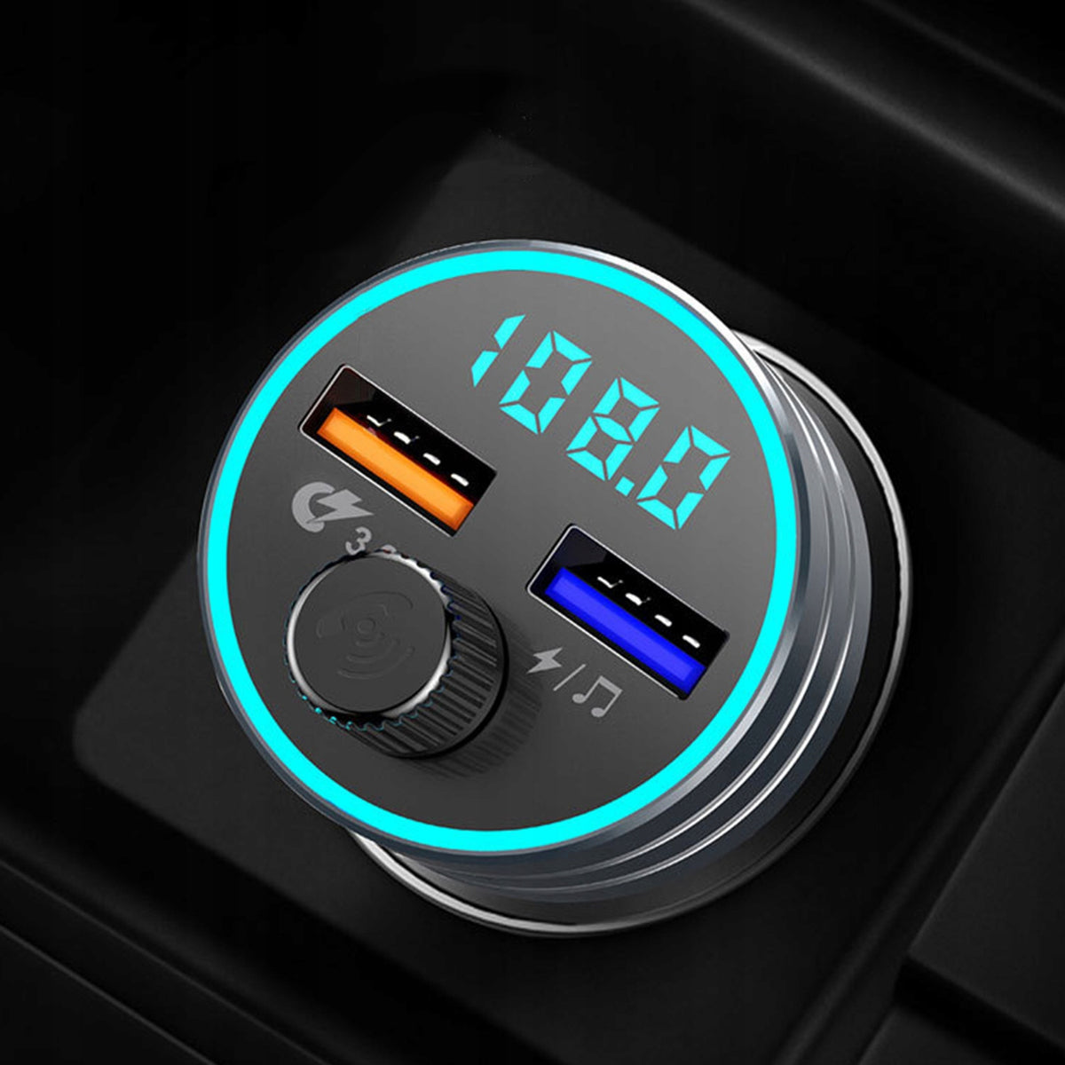 POWERFUL FM Car Bluetooth Transmitter MP3 QC 3.0 FAST Charger 24W Packaging status original