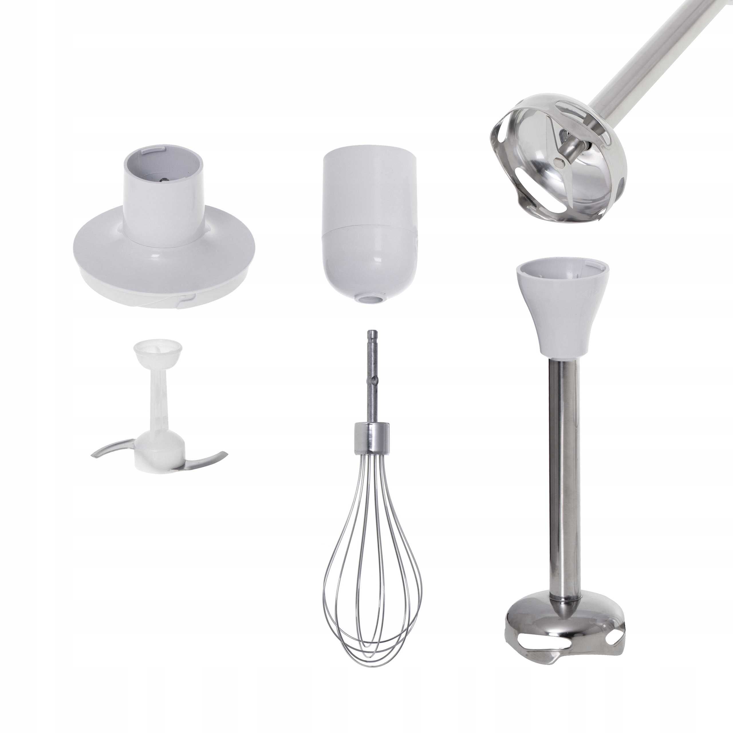 POWERFUL HAND BLENDER MULTIFUNCTIONAL STEEL BLADES WHISK SHREDDER Rotational speed control no