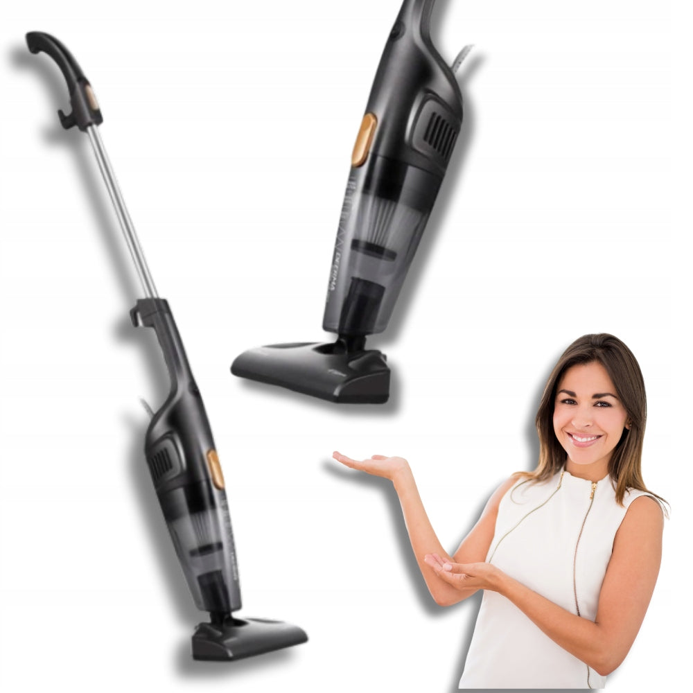 POWERFUL Home Handheld Upright Vacuum Cleaner 600W HEPA Filter Wired BLACK