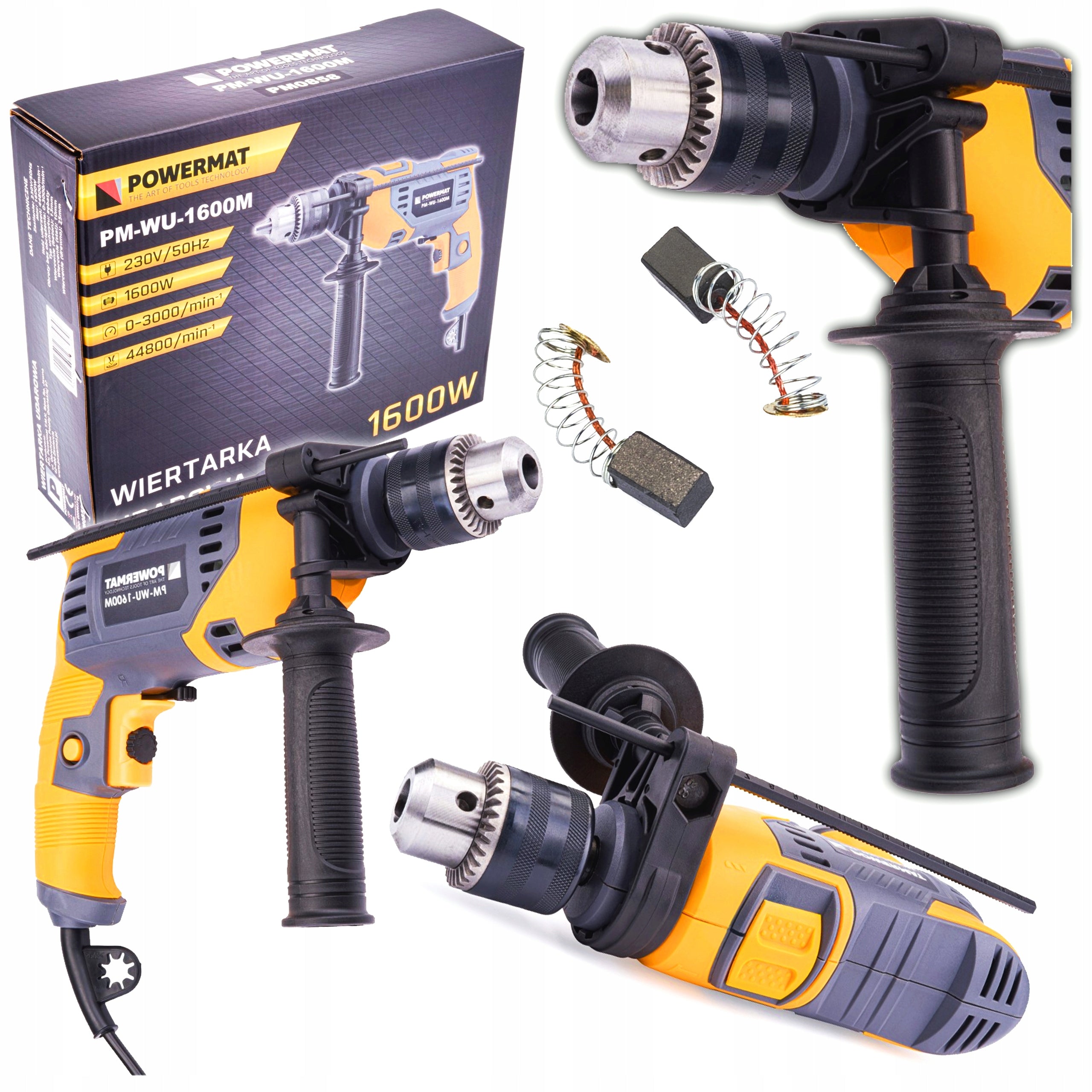 POWERFUL IMPACT DRILL 1600W 13MM IMPACT ADJUSTMENT