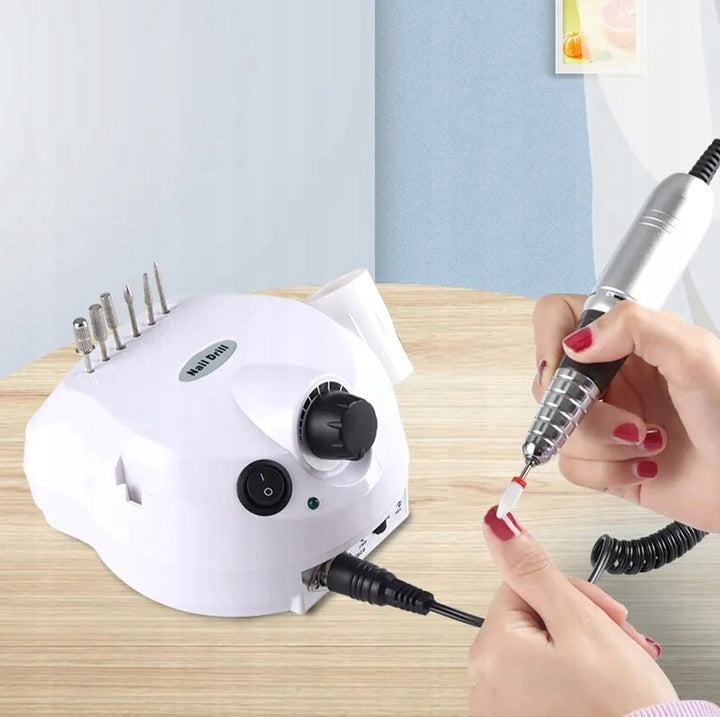 POWERFUL NAIL MILLING MACHINE ELECTRIC MANICURE PEDICURE +CUTTERS + PEDAL Brand GALAXIA