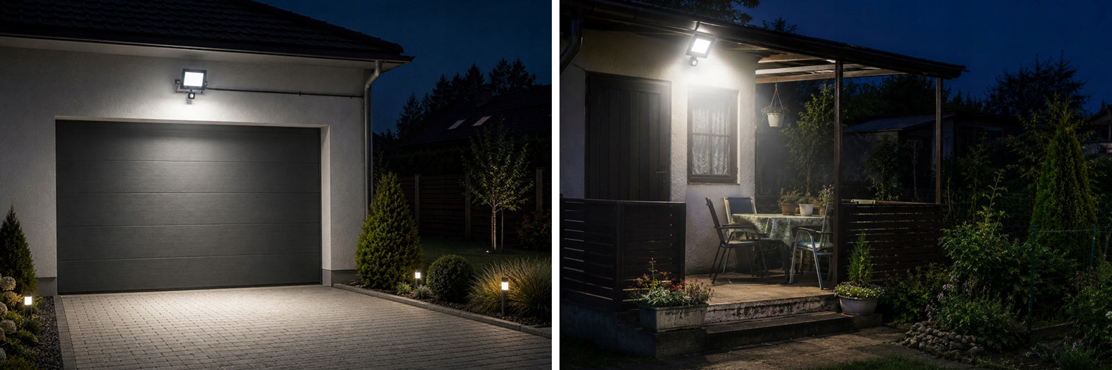 POWERFUL OUTDOOR HALOGEN FLOODLIGHT LED HEADLIGHT MOTION SENSOR IP66 50W Power supply mains