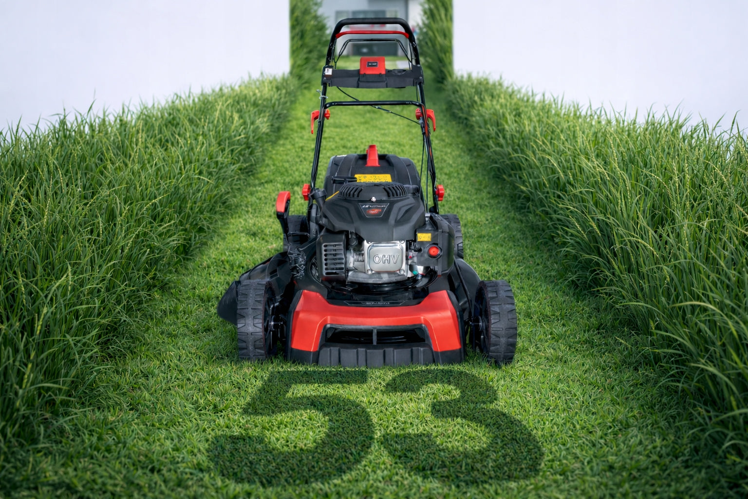 POWERFUL PETROL MOWER WITH DRIVE 53CM ENGINE LONCIN 196CC NEW MODEL 9IN1 Model VEN PM53- 196LC