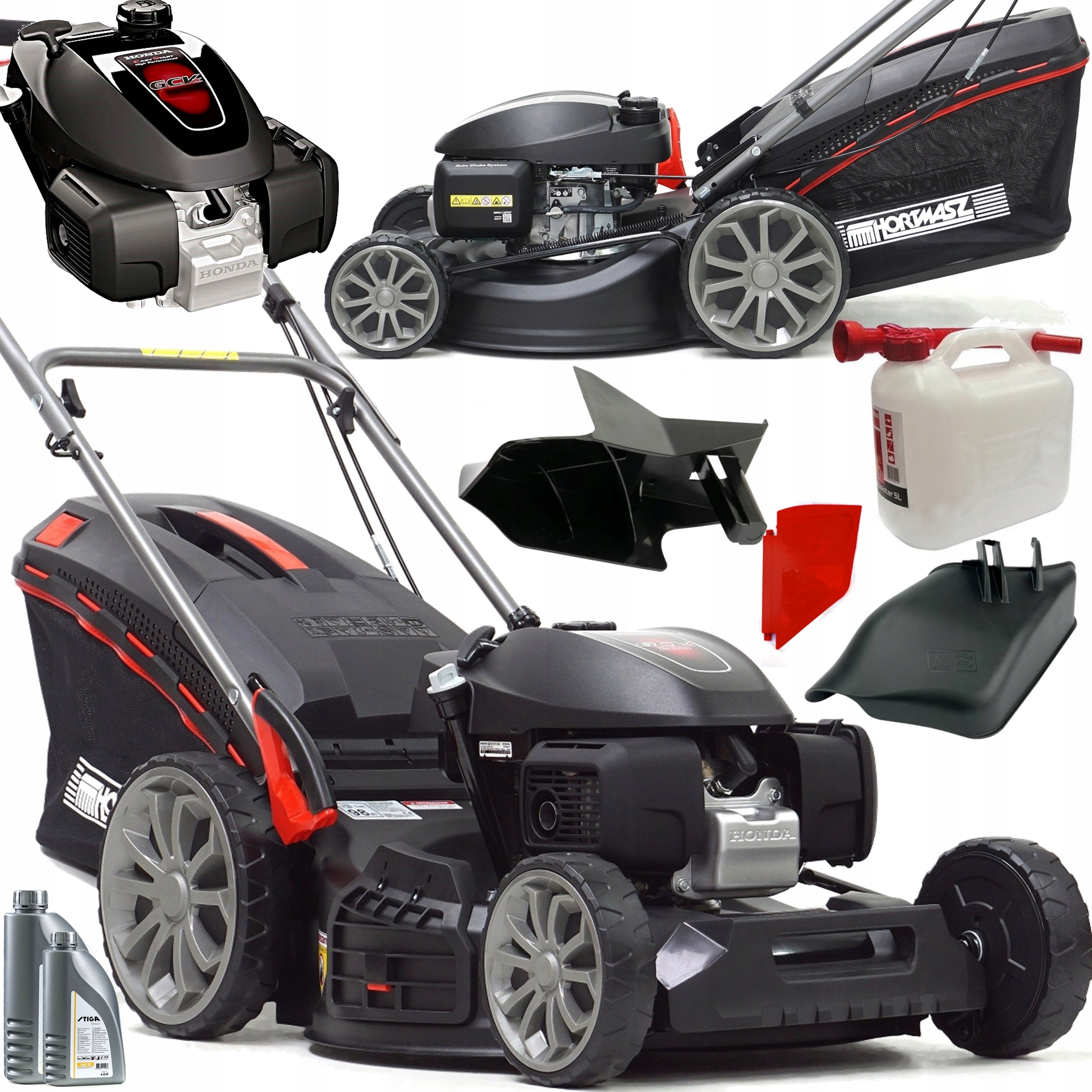 POWERFUL PETROL mower HORTMASZ 4in1 Pro drive HONDA 201cc 53cm!..!
