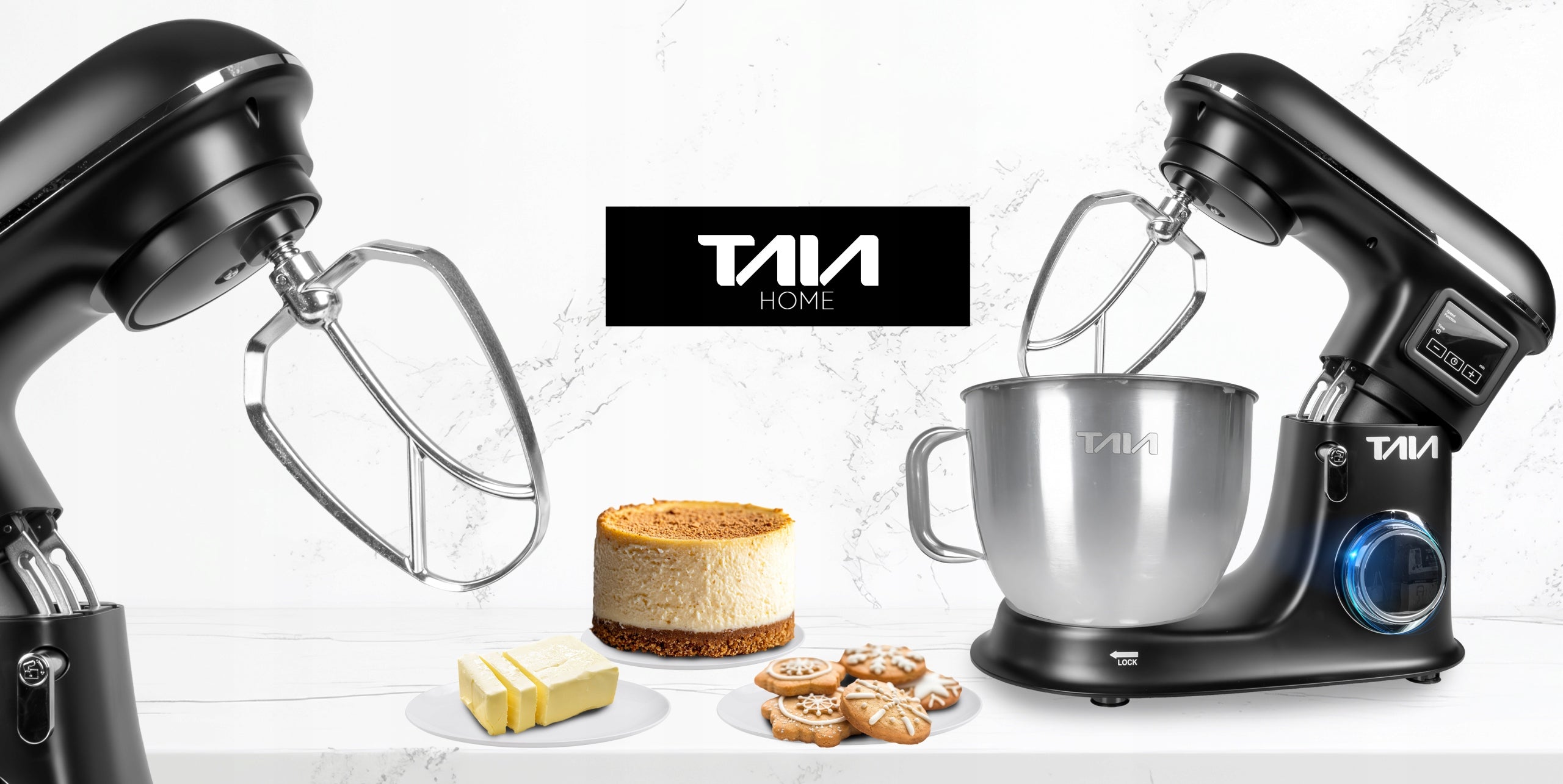 POWERFUL PLANETARY ROBOT TAIA ZURA KITCHEN 2000W LARGE BOWL 6,5L LED SET Packaging status original