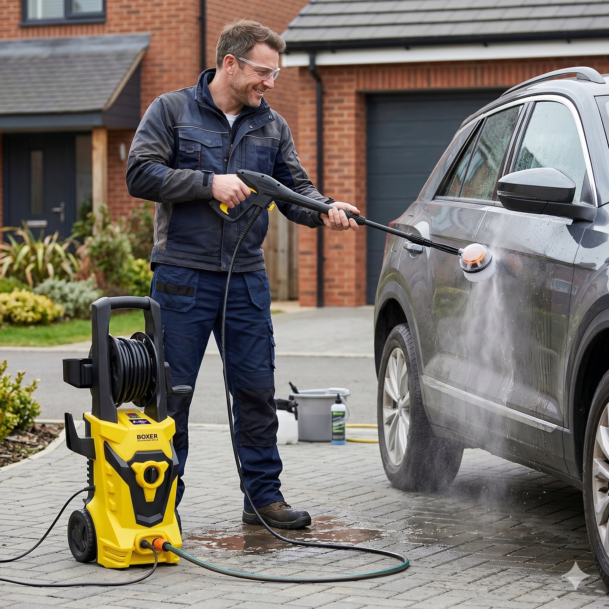 POWERFUL Pressure Washer 2800W 360Bar Drum Foamer Brush Car CUBES Brand Boxer