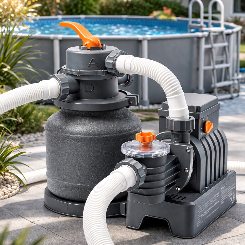 POWERFUL SAND PUMP FOR POOL FILTERING FOR FILTER BALLS HOSES 8705L/h Brand Intex
