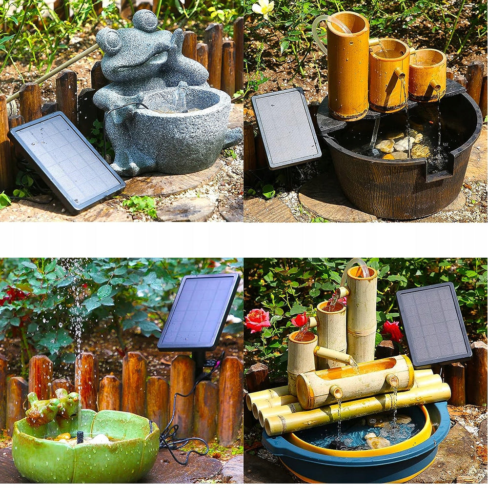 POWERFUL SOLAR FOUNTAIN PUMP FOR POND WATER 5W WITH 4 NOZZLES Additional information solar-powered