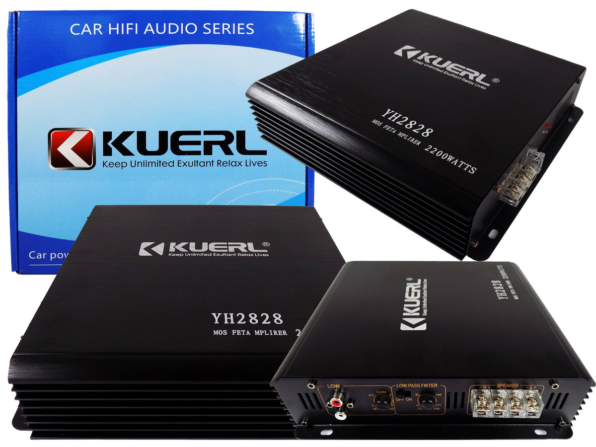 POWERFUL SOLID 2200 WATT CAR AMPLIFIER FOR TUBE SUBWOOFER BOX