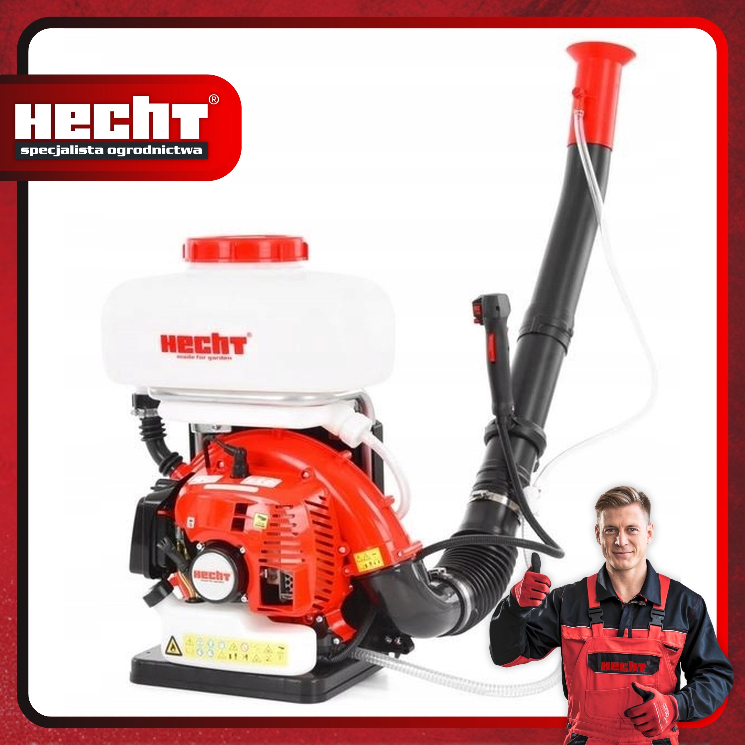 POWERFUL SPRAYER HECHT 443 2 KM 14L BACKPACK HIGH EFFICIENCY PUMP Brand Hecht