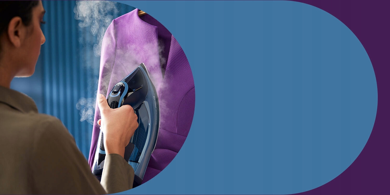 POWERFUL STEAM IRON PHILIPS Azur Series 8000 DST8020/20 3000W 55 g/min Dominant color blue