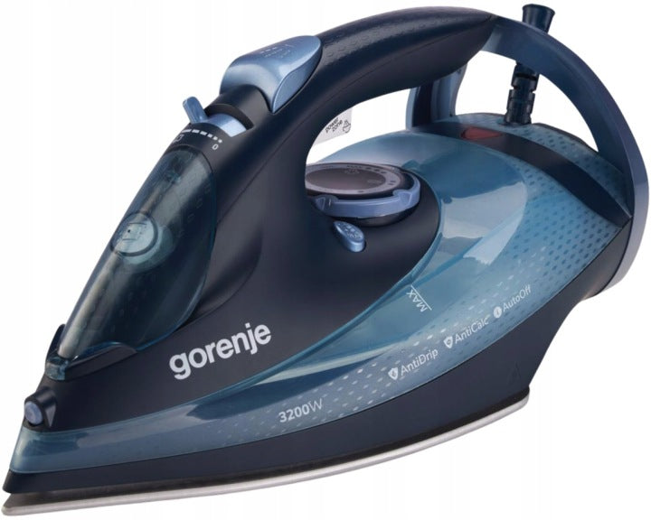 POWERFUL Steam Iron Gorenje SIH3200DB 3200W Ceramic Alloy AutoOFF Brand Gorenje