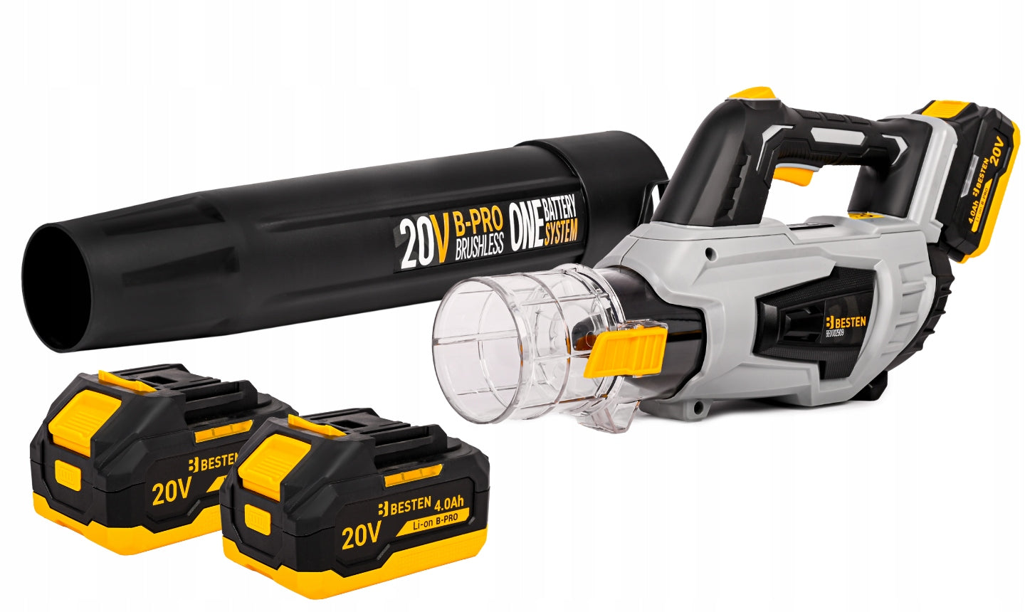 POWERFUL TURBO CORDLESS BLOWER FOR GARDEN LEAVES 4.0Ah 161km/h BESTEN Air velocity 160 km/h