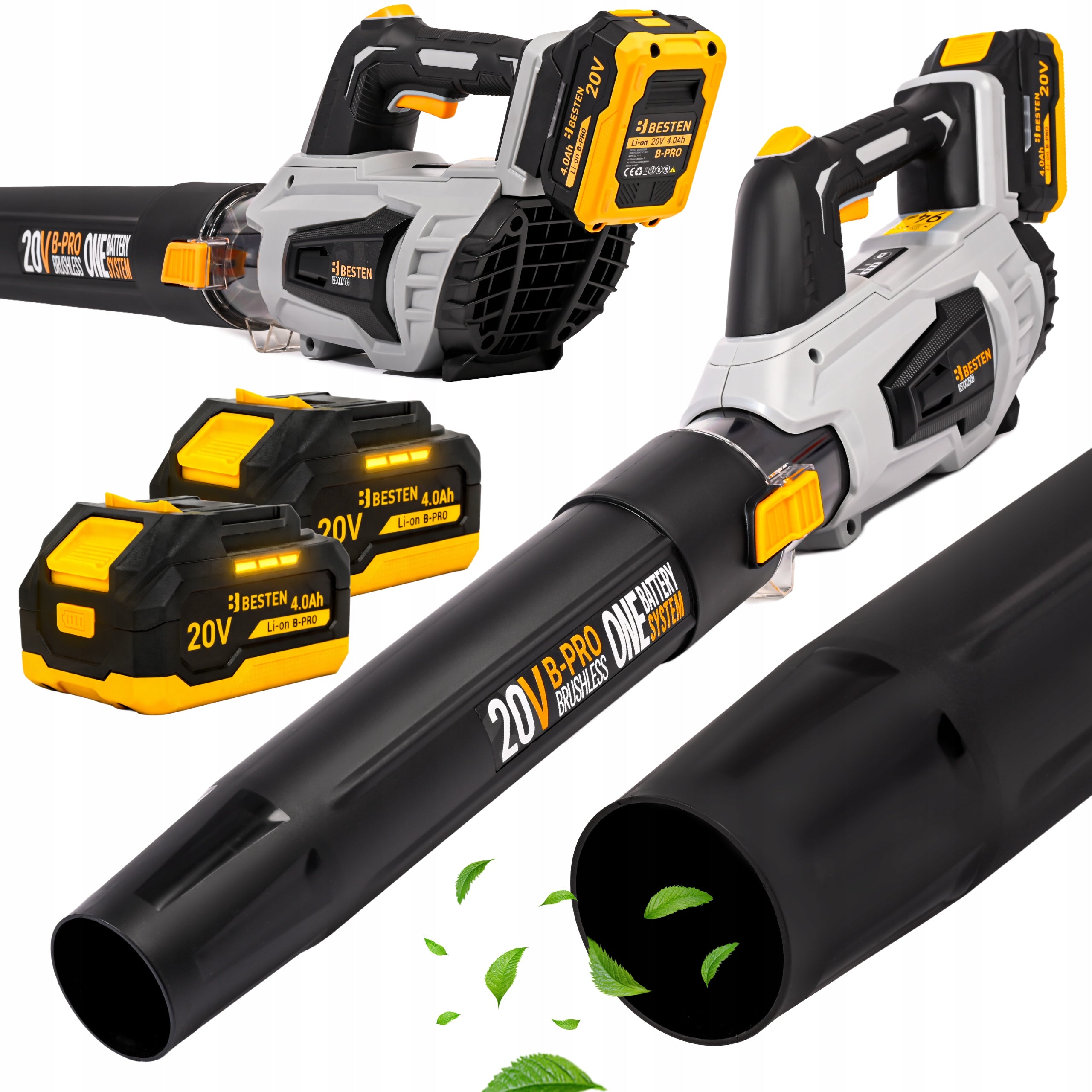 POWERFUL TURBO CORDLESS BLOWER FOR GARDEN LEAVES 4.0Ah 161km/h BESTEN