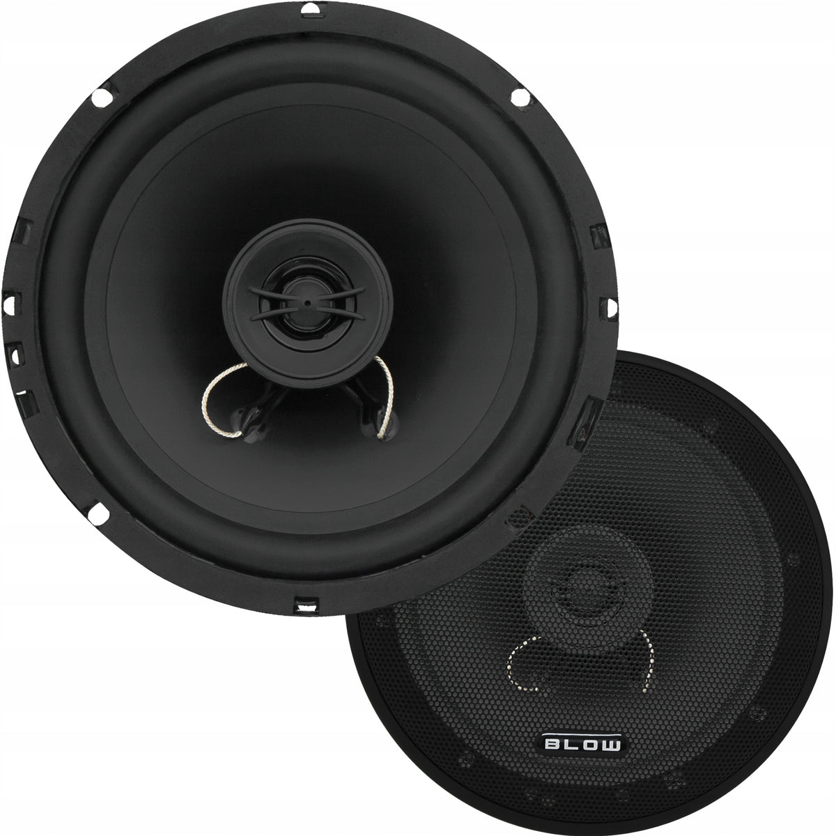 POWERFUL TWO-WAY CAR SPEAKERS 120W 165mm SLIM BUS GRILLE SET Packaging status original