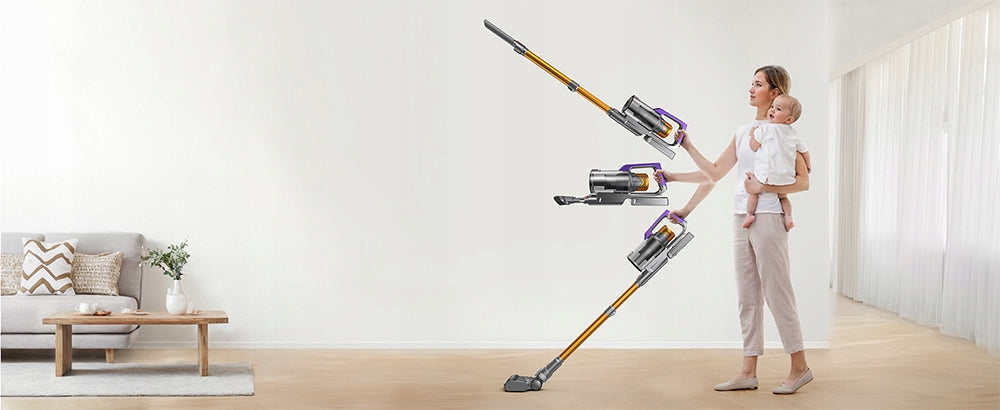POWERFUL UPRIGHT LED VACUUM CLEANER CORDLESS HIGH PERFORMANCE FILTRATION 550W Model bezprzewodowy odkurzacz