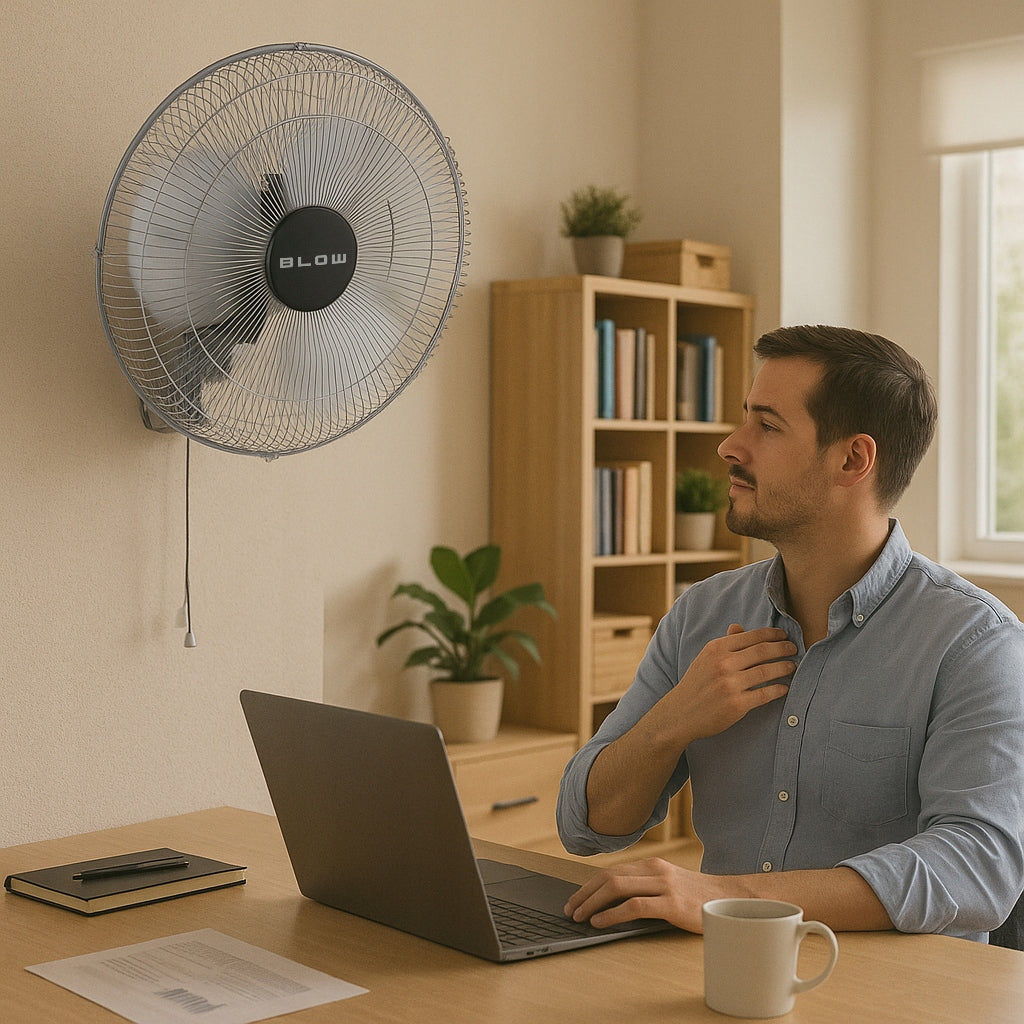 POWERFUL WALL FAN 220W 50CM CIRCULATOR QUIET Fan type wall-mounted