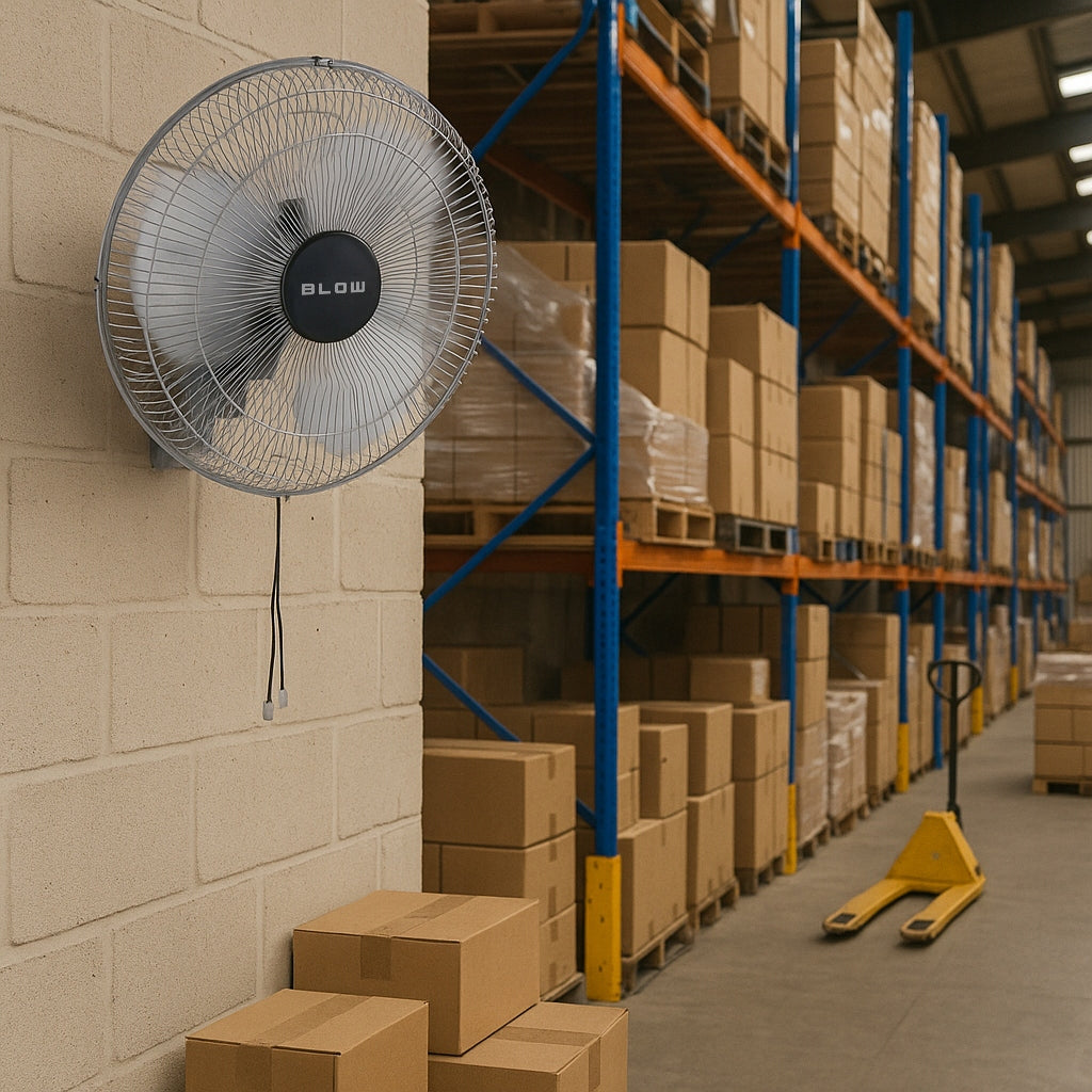 POWERFUL WALL FAN 220W 50CM CIRCULATOR QUIET Packaging status original