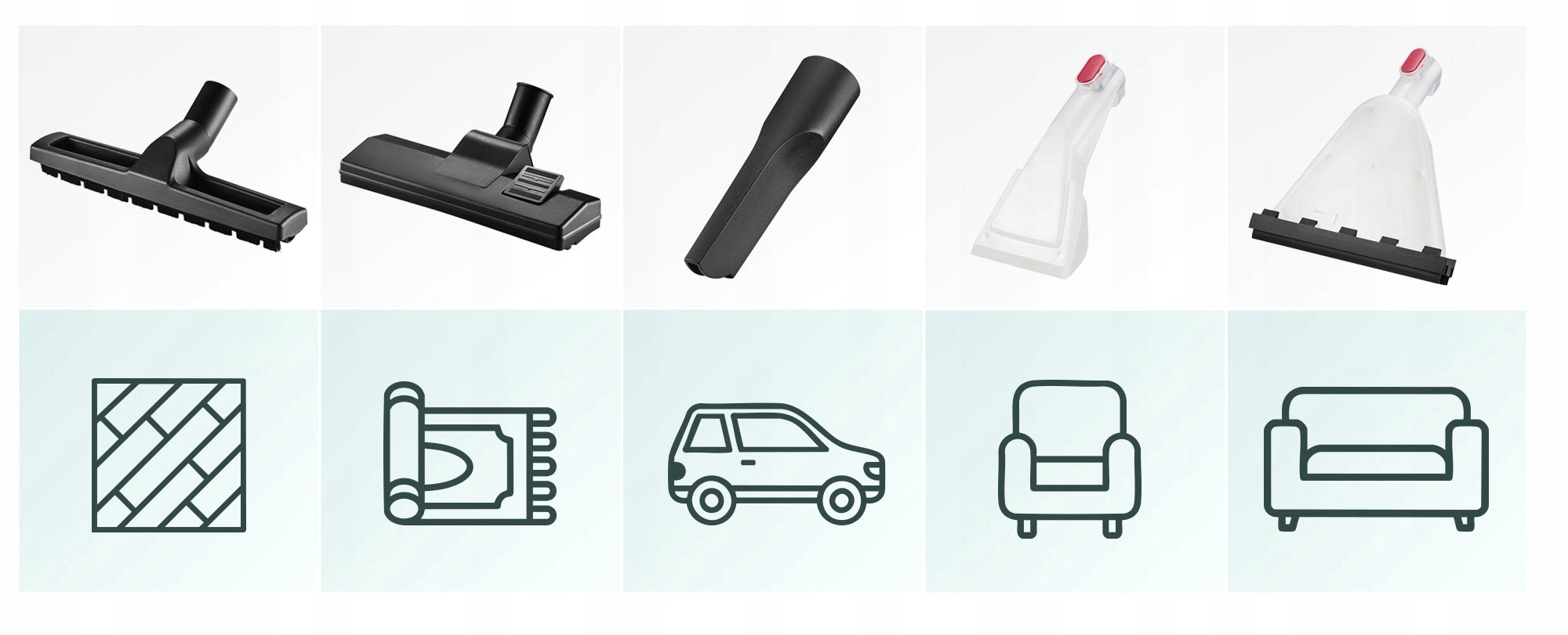 POWERFUL WASHING VACUUM CLEANER 4IN1 NARROW SUCTION CUP FOR WASHING CARPET UPHOLSTERY 2200 Device weight 7.15 kg